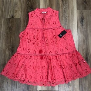 Crown & Ivy Lace Sleeveless Top